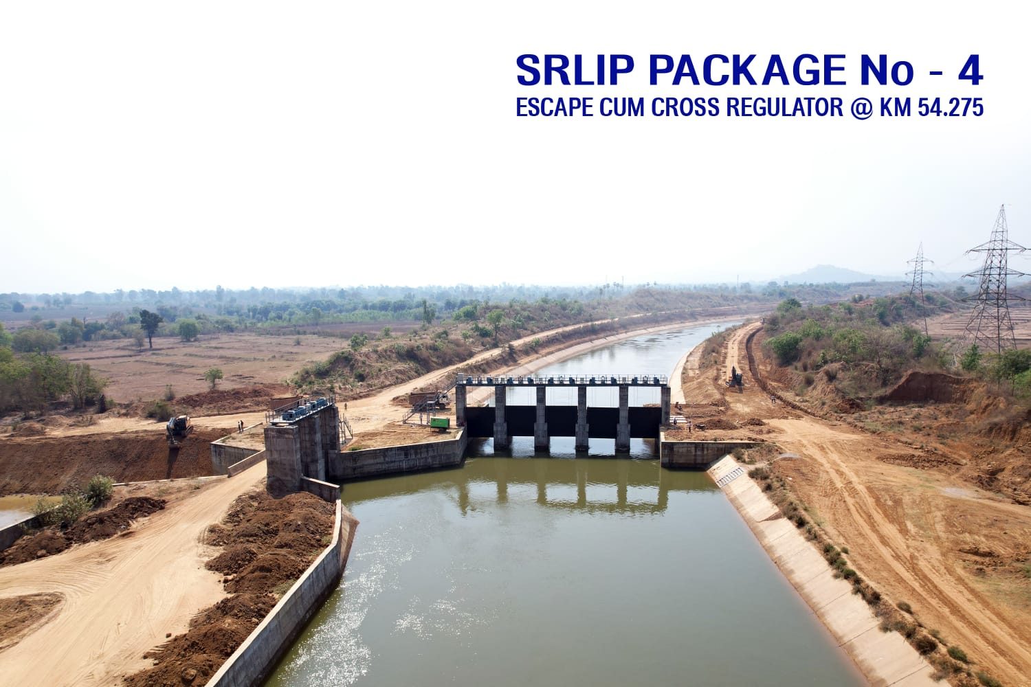 Escape-cum-cross regulator on the Sita Rama Lift Irrigation Project canal